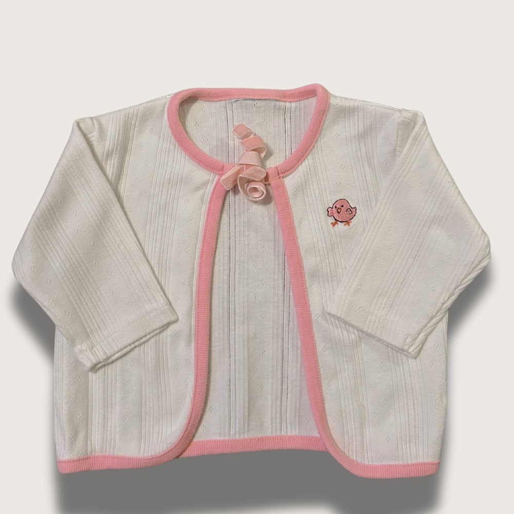 3/$20 - Vintage Please Mum Cardigan (White)